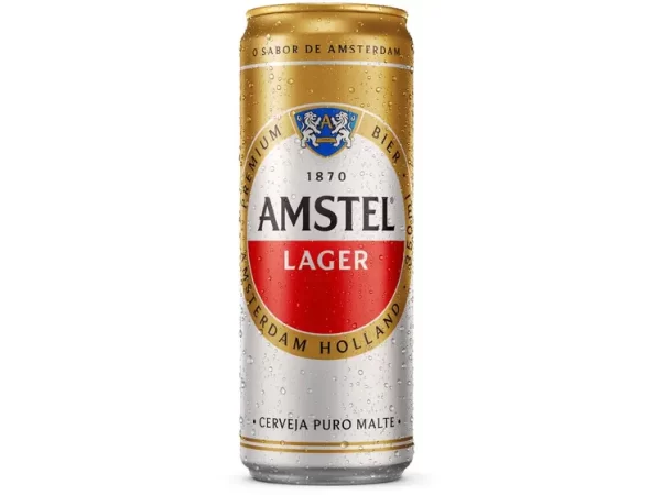 Cerveja Amstel Lager Puro Malte Lata 350ml