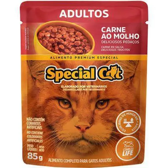Special Cat Sache Adulto Carne Ao Molho - 85 Gr