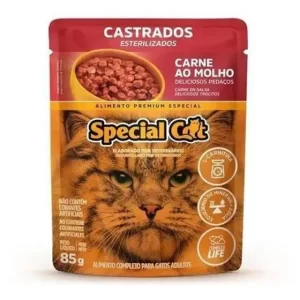 Sachê Special Cat Gatos Castrados Carne 85g